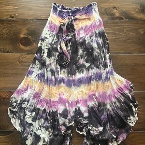 Young Fabulous & Broke Tie Dye Maxi Skirt